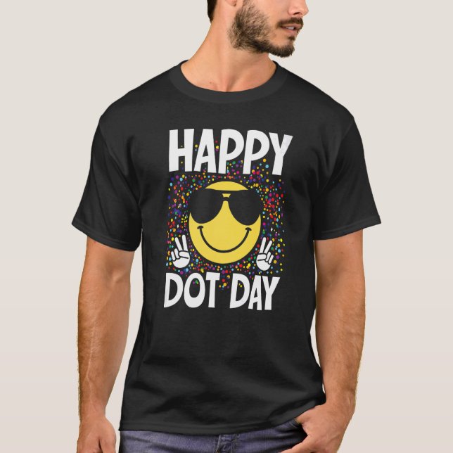 Happy Dot Day Colourful Polka Dot Men Women Boys G T-Shirt (Front)