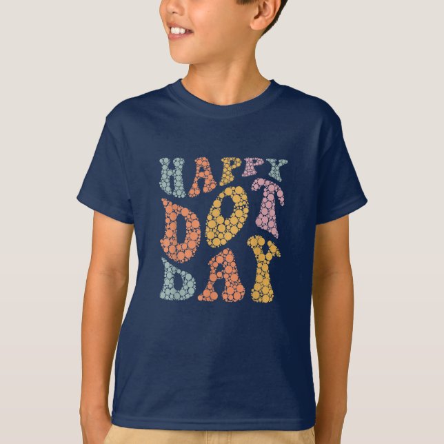 Happy Dot Day colourful T-Shirt (Front)