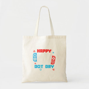 Happy Dot Day Gamer Controller Polka Dot Boys Kids Tote Bag