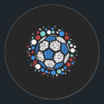 Happy Dot Day Lka Dot Soccer Ball Lover Boys Kids  Classic Round Sticker<br><div class="desc">Happy Dot Day Lka Dot Soccer Ball Lover Boys Kids</div>