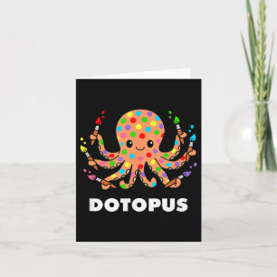 Happy Dot Day Octopus Dotopus Funny Pun Animal  Card