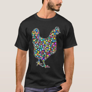 Happy Dot Day Rainbow Chicken Polka Dot September T-Shirt