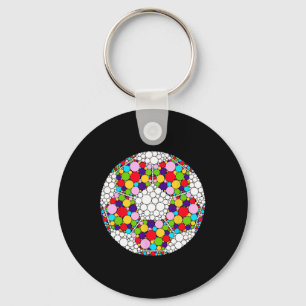 Happy Dot Day Soccer Polka Dot Art Student Girls B Key Ring