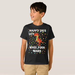 Happy Dot Day T-Rex Boys T-Shirt