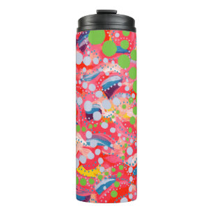 Happy Dots and Playful Shapes Thermal Tumbler
