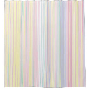 Happy Dream -Elegant Colourful stripe- Shower Curtain