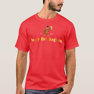 Happy Drinksgiving 2022 Fall Autumn Thanksgiving T-Shirt