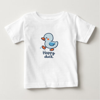 Happy Duck Kids Cute Scandinavian Minimalist Baby T-Shirt