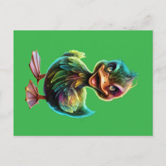 Happy duck. postcard