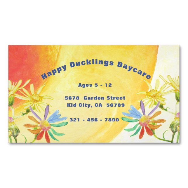 Happy Duckling Daycare Business Card (Front)