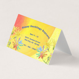Happy Duckling Daycare Business Card