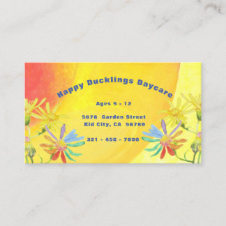 Happy Duckling Daycare Business Card
