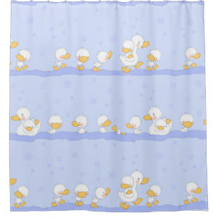 Happy Ducklings Shower Curtain