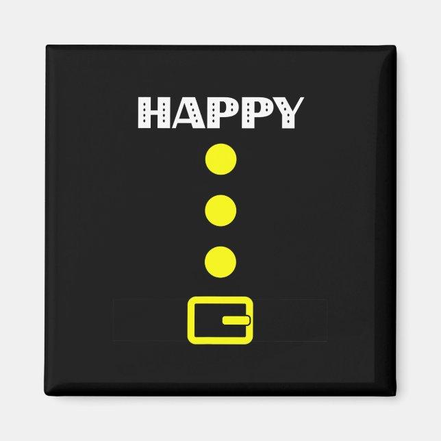 Happy Dwarf Costume - Halloween Gift Idea Cranberr Magnet (Front)