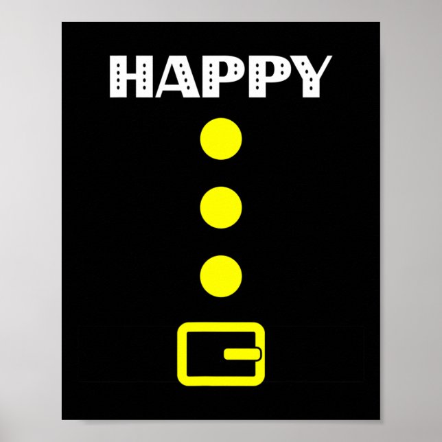 Happy Dwarf Costume - Halloween Gift Idea Cranberr Poster (Front)