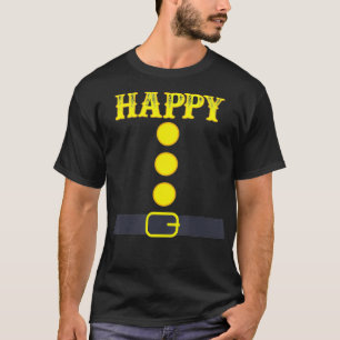 Happy Dwarf Halloween Costume Color Matching Famil T-Shirt