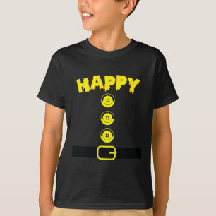 Happy Dwarf Halloween Costume Colour Matching Fami T-Shirt