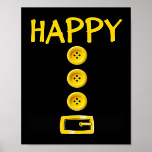 Happy Dwarf Halloween Costume Colour Matching Happ Poster