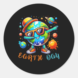 Happy Earth Day 2024 Funny Earth Day Kids Toddler Classic Round Sticker