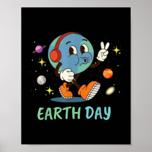 Happy Earth Day 2024 Funny Earth Day Kids Toddler Poster