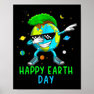 Happy Earth Day 2024 Funny Earth Day Kids Toddler  Poster