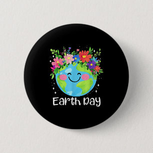 Happy Earth Day 2025 Cute Earth Day Kids Toddler B 6 Cm Round Badge