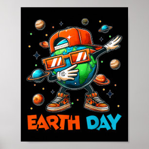 Happy Earth Day 2025 Funny Earth Day Kids Toddler  Poster