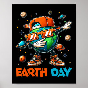 Happy Earth Day 2025 Funny Earth Day Kids Toddler Poster