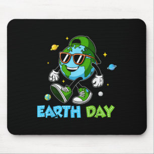 Happy Earth Day 2025 Funny Earth Day Toddler Kids  Mouse Pad