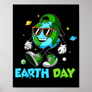 Happy Earth Day 2025 Funny Earth Day Toddler Kids Poster