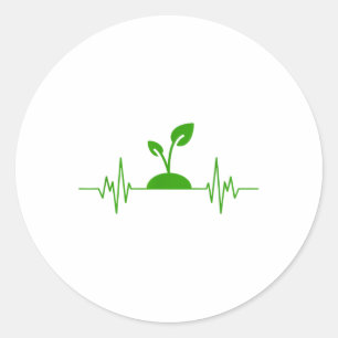 Happy Earth Day 2025 Love Environmental Protection Classic Round Sticker