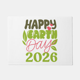 Happy Earth Day 2026 Doormat
