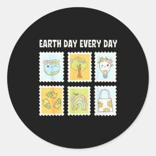 Happy earth day 2026 environment earth day every classic round sticker