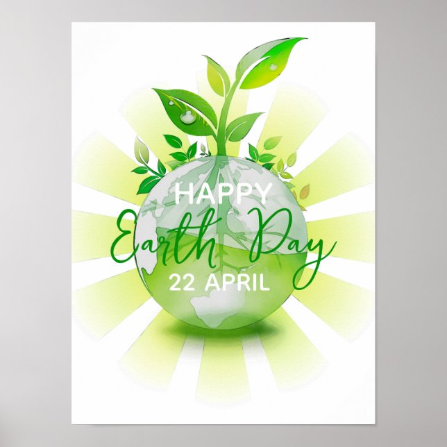  HAPPY EARTH DAY 2026 SAVE THE PLANET POSTER (Front)