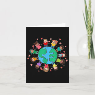 Happy Earth Day Children Around The World  Card