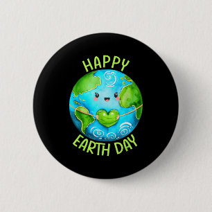 Happy Earth Day Cute Earth Day Kids Men Women Boys 6 Cm Round Badge