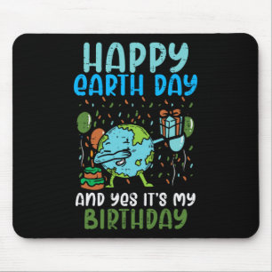 Happy Earth Day Dab Birthday April 22nd Boys Girls Mouse Pad
