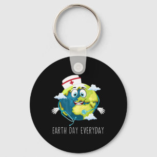Happy Earth Day - Earth Day Shirt For Nurse And Do Key Ring