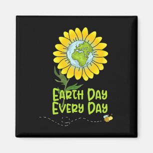 Happy Earth Day Every Day Sunflower Kids Teachers Magnet