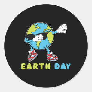 Happy Earth Day Funny Earth Day  Classic Round Sticker