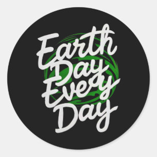 Happy Earth Day Funny Earth Day Kids Toddler Boys Classic Round Sticker