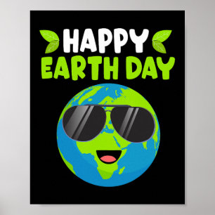 Happy Earth Day Funny Earth Day Kids Toddler Boys Poster