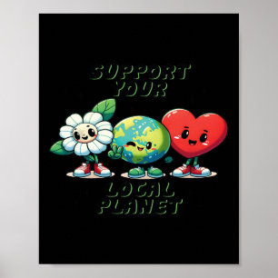Happy Earth Day Funny Earth Day Kids Toddler Boys Poster