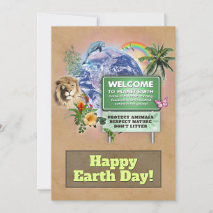 Happy Earth Day Holiday Card