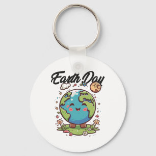 Happy Earth Day Key Ring