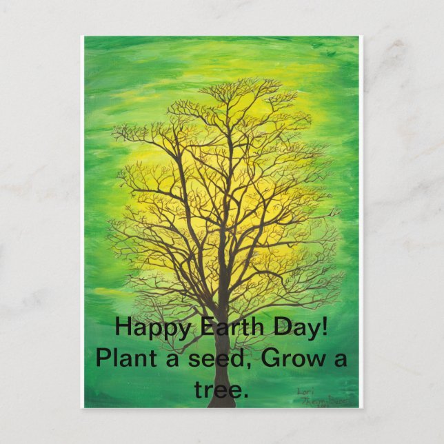 Happy Earth Day Post Card (Front)