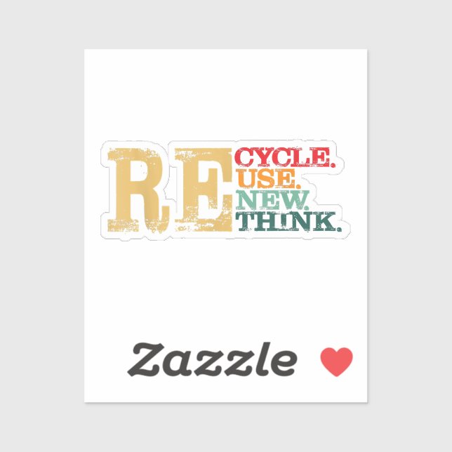 Happy Earth Day Recycle Reuse Renew Rethink Earth  (Sheet)