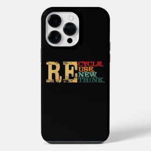 Happy Earth Day Recycle Reuse Renew Rethink Earth iPhone 14 Pro Max Case