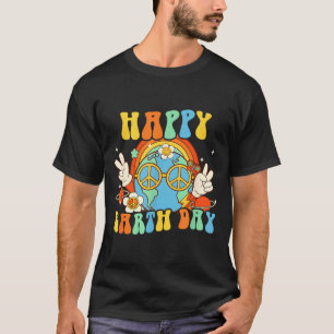 Happy Earth Day Retro Smile Groovy Peace  T-Shirt