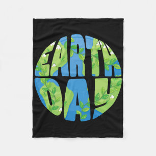 Happy Earth Day Shirt Cute Earth Day Men Women Kid Fleece Blanket
